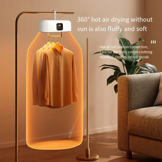 "Ultimate Portable Clothes Dryer: Compact, Foldable, and Electric - Perfect for Apartments, Travel, and RVs!"