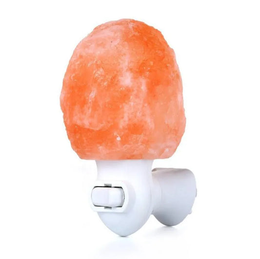 "Hand-Carved Himalayan Salt Lamp: Natural Crystal Night Light for Home Decor and Air Purification - Releases Negative Ions for a Warm and Serene Atmosphere"
